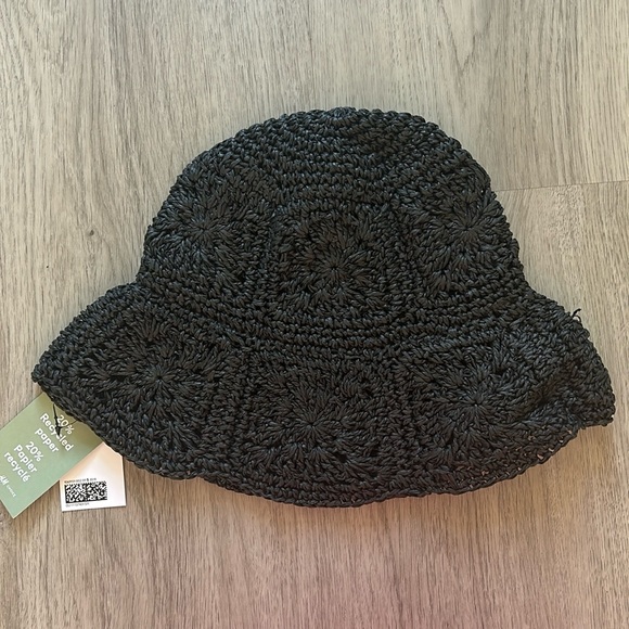 MOVING SALE! H&M Straw Crochet-Look Bucket Hat - Picture 2 of 4